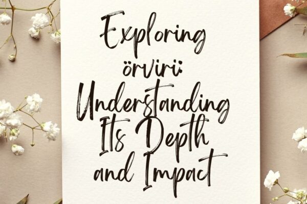 Exploring örviri: Understanding Its Depth and Impact